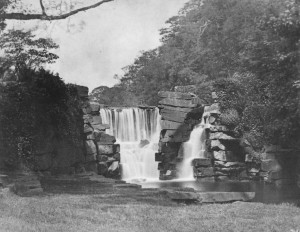 The Waterfall, Penllergare, c.1850. Photograph by John Dillwyn Llewelyn