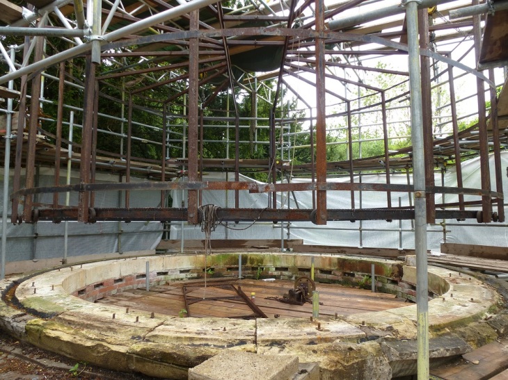 Existing Drum Framework. Photo by Philip James (July 2014)