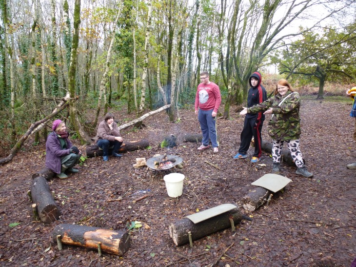 Forest School in action. Photo by Philip James.