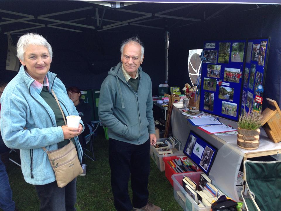 Volunteers John and Janet Childs at Blaenymaes Xstream Market Day. Photo by Faye Maher